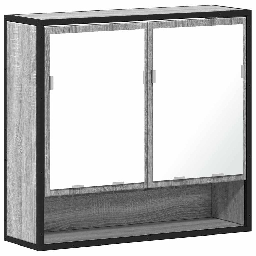 vidaXL Armoire de toilette Gris Sonoma 65x20x60 cm Bois d'ingénierie