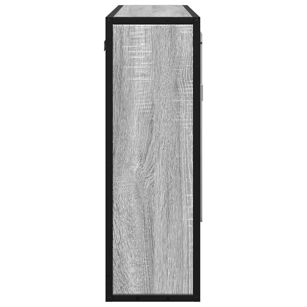 Bad Spiegelschrank Grau Sonoma 65x60 cm