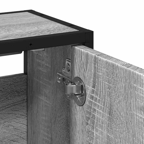 Bad Spiegelschrank Grau Sonoma 65x60 cm