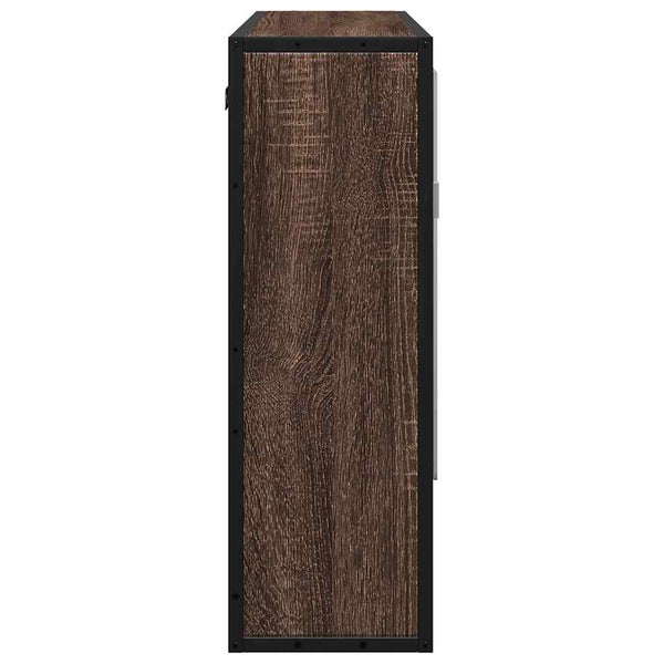 Bad Spiegelschrank Braun Eiche 65x60 cm