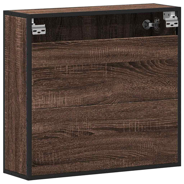 Bad Spiegelschrank Braun Eiche 65x60 cm