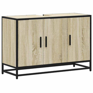 Waschbeckenunterschrank Sonoma-Eiche 90cm