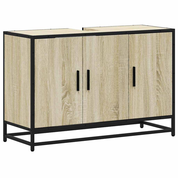 Waschbeckenunterschrank Sonoma-Eiche 90cm