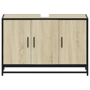 Waschbeckenunterschrank Sonoma-Eiche 90cm
