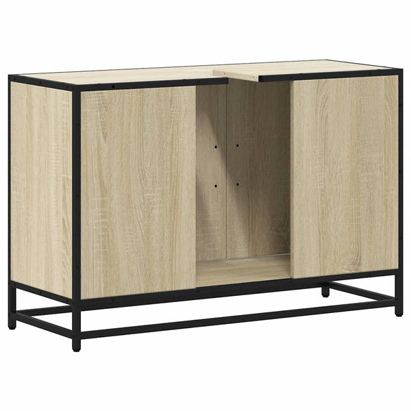Waschbeckenunterschrank Sonoma-Eiche 90cm