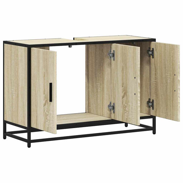Waschbeckenunterschrank Sonoma-Eiche 90cm