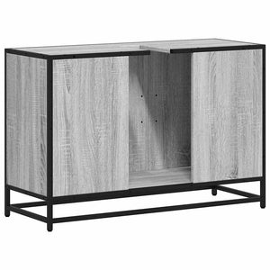 Waschbeckenunterschrank Grau Sonoma 90 cm