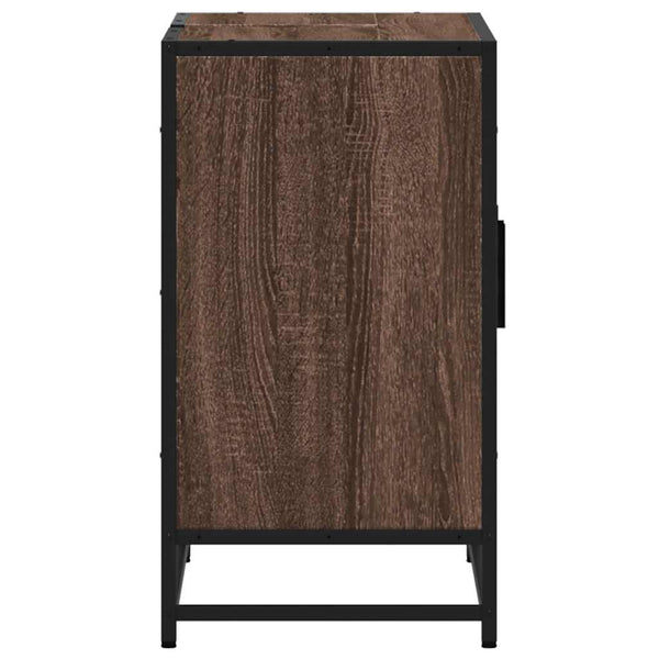 Waschbeckenunterschrank Braun Eiche 90 cm