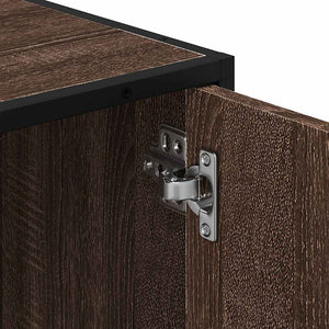 Waschbeckenunterschrank Braun Eiche 90 cm