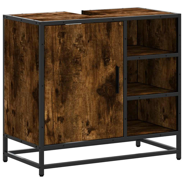 Waschbeckenunterschrank Räuchereiche 65 cm