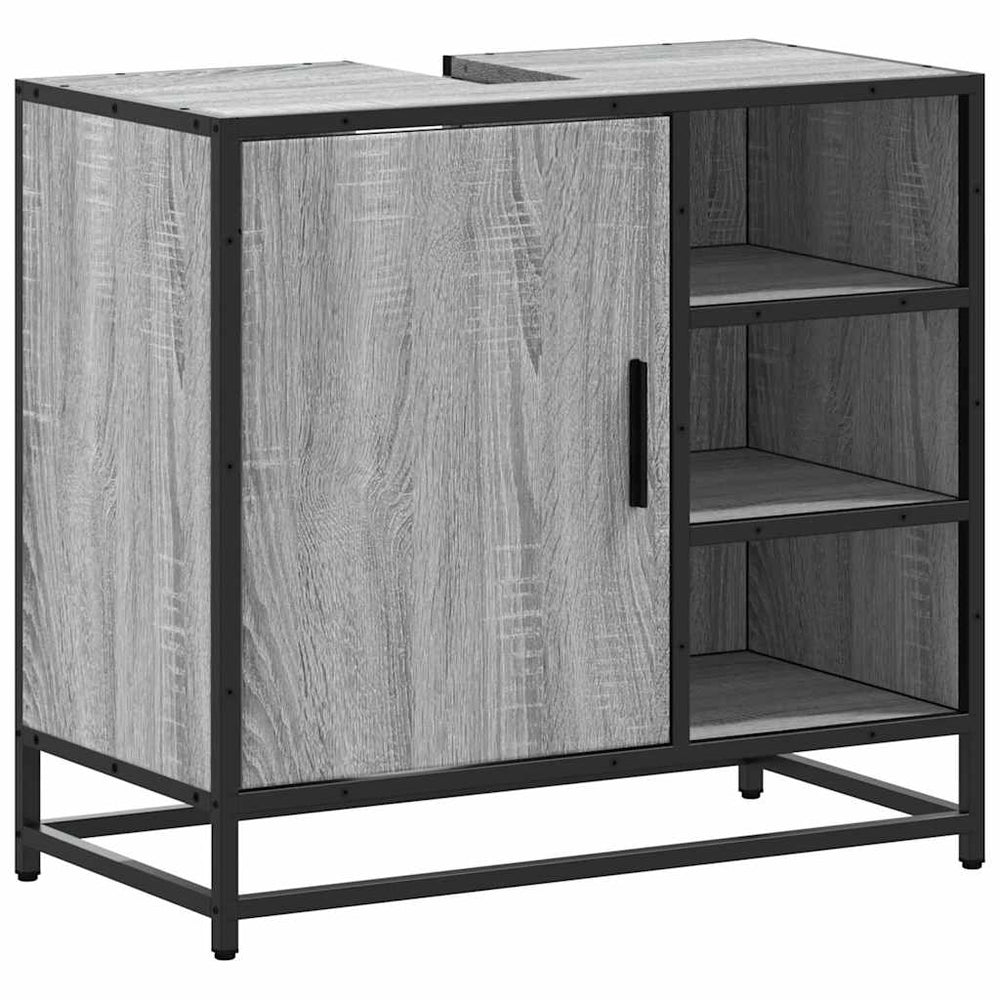 Waschbeckenunterschrank Grau Sonoma 65 cm