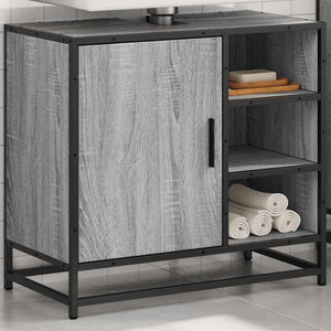 Waschbeckenunterschrank Grau Sonoma 65 cm