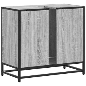 Waschbeckenunterschrank Grau Sonoma 65 cm