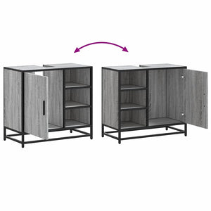 Waschbeckenunterschrank Grau Sonoma 65 cm