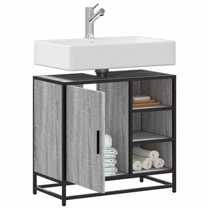 Waschbeckenunterschrank Grau Sonoma 65 cm