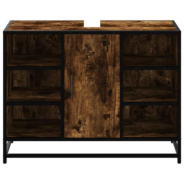 Waschbeckenunterschrank Räuchereiche 80x60 cm