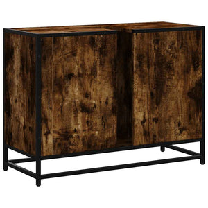 Waschbeckenunterschrank Räuchereiche 80x60 cm