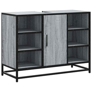 Waschbeckenunterschrank Grau Sonoma 80 cm