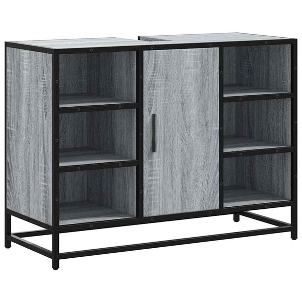 Waschbeckenunterschrank Grau Sonoma 80 cm
