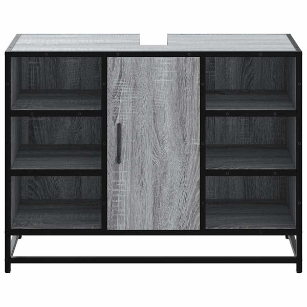 Waschbeckenunterschrank Grau Sonoma 80 cm