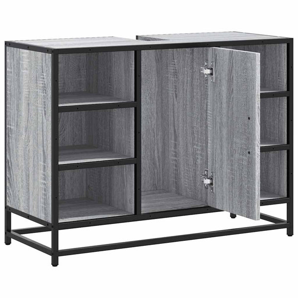 Waschbeckenunterschrank Grau Sonoma 80 cm
