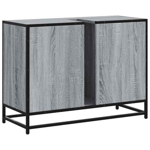 Waschbeckenunterschrank Grau Sonoma 80 cm