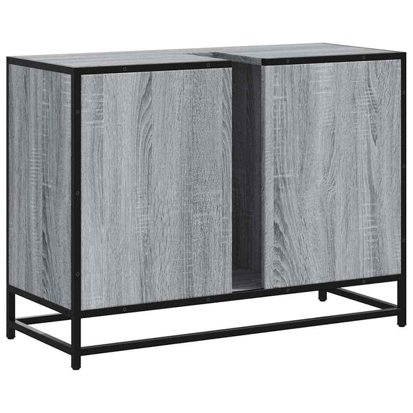 Waschbeckenunterschrank Grau Sonoma 80 cm