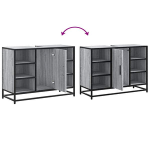 Waschbeckenunterschrank Grau Sonoma 80 cm