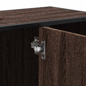 Waschbeckenunterschrank Braun Eichen-Optik 80 cm