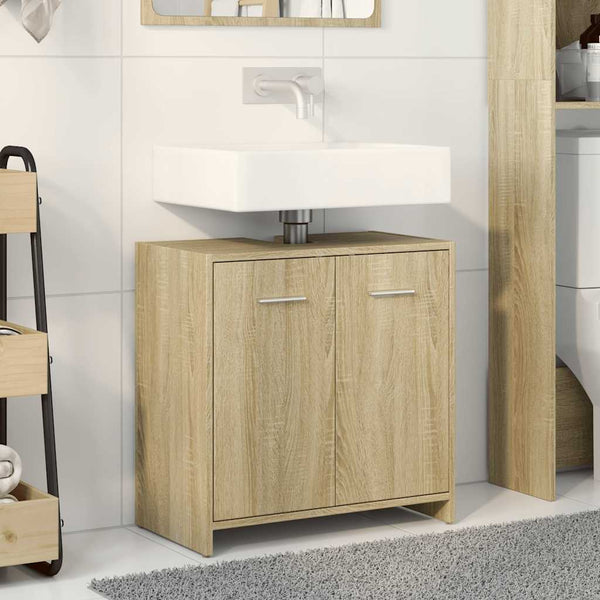 Waschbeckenunterschrank Sonoma-Eiche 60 cm