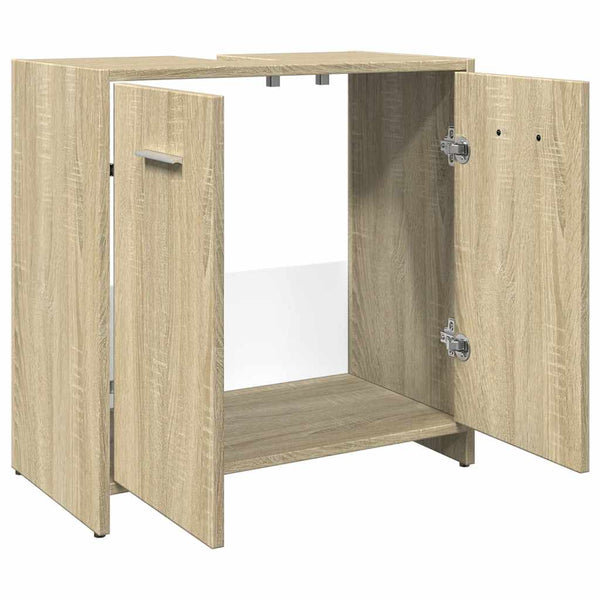 Waschbeckenunterschrank Sonoma-Eiche 60 cm