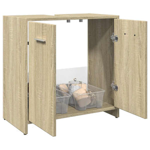Waschbeckenunterschrank Sonoma-Eiche 60 cm