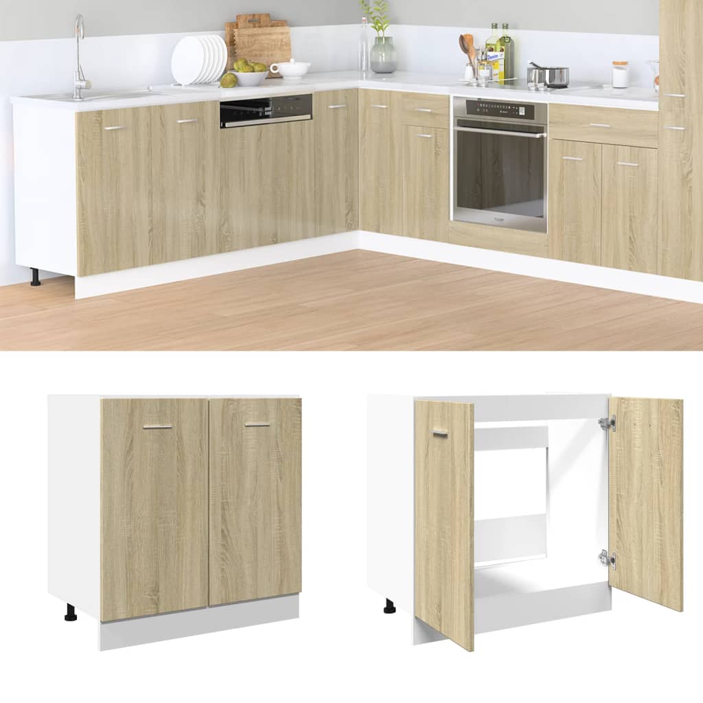 Unterschrank Lyon Sonoma-Eiche 80 cm