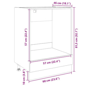 Sonoma Eiche Ofenschrank 60 cm