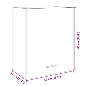 Wandschrank Lyon Sonoma-Eiche 50x60 cm