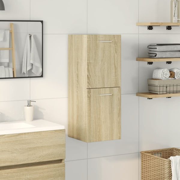 Badezimmerschrank Sonoma Eiche 30x80 cm