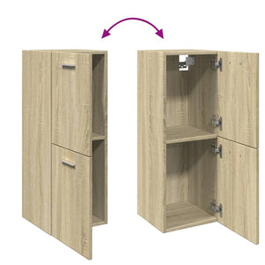 Badezimmerschrank Sonoma Eiche 30x80 cm