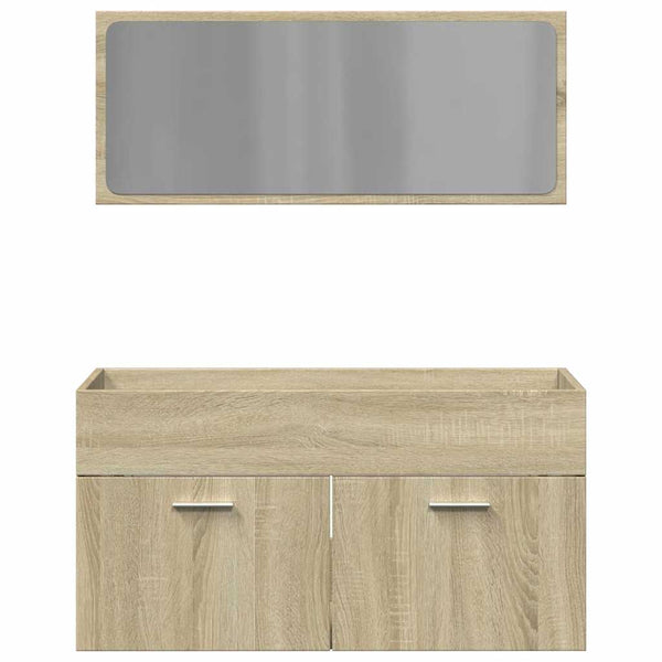 Badmöbel-Set, 2-teilig, Sonoma-Eiche