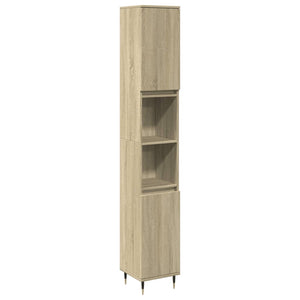 Badschrank Sonoma Eiche 30x30x190 cm