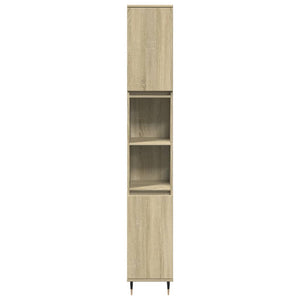 Badschrank Sonoma Eiche 30x30x190 cm