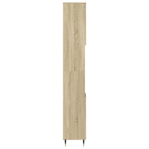 Badschrank Sonoma Eiche 30x30x190 cm