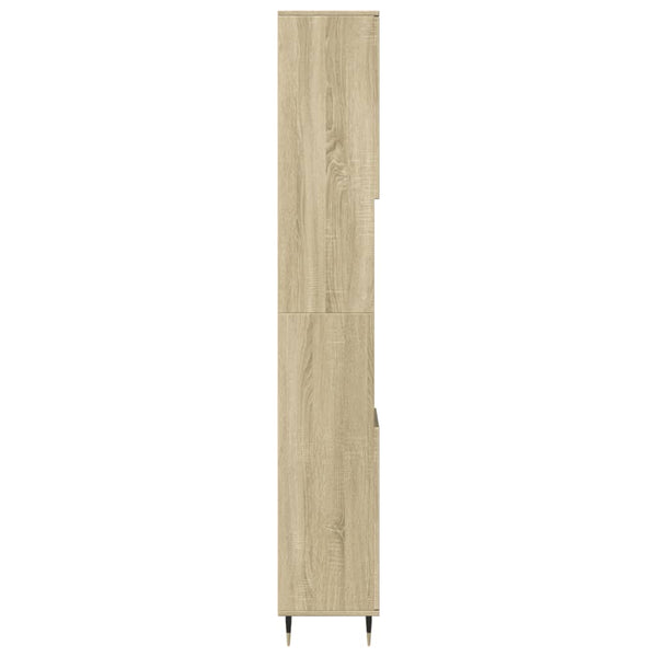 Badschrank Sonoma Eiche 30x30x190 cm