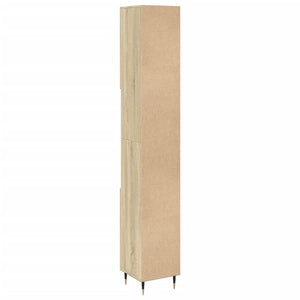 Badschrank Sonoma Eiche 30x30x190 cm