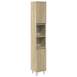 Badschrank Sonoma Eiche 30x30x190 cm