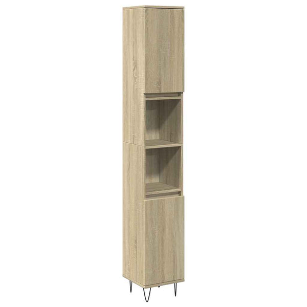 Badschrank Sonoma Eiche 30x30x190 cm