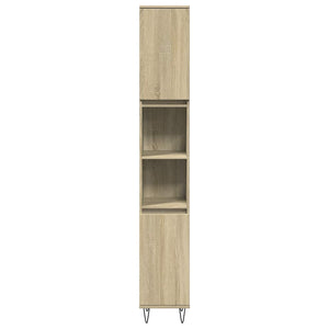 Badschrank Sonoma Eiche 30x30x190 cm
