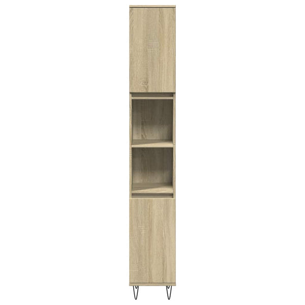 Badschrank Sonoma Eiche 30x30x190 cm