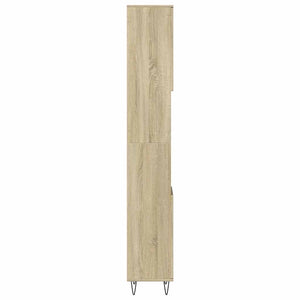 Badschrank Sonoma Eiche 30x30x190 cm