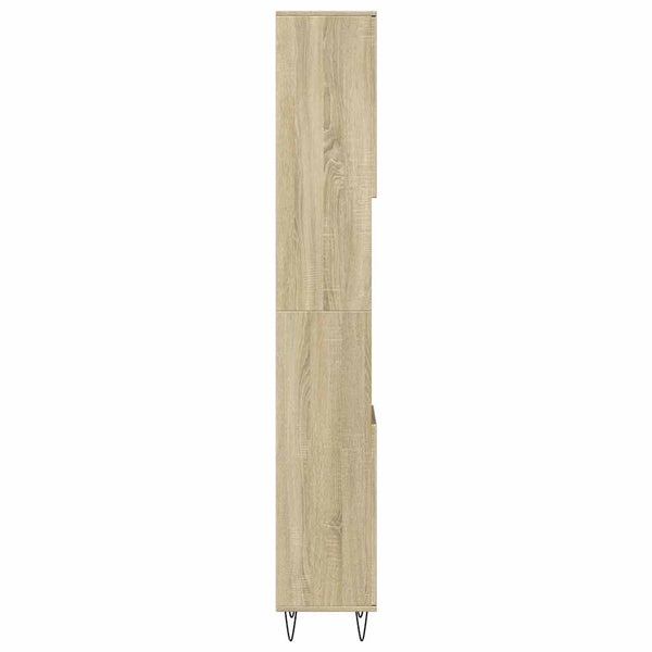 Badschrank Sonoma Eiche 30x30x190 cm