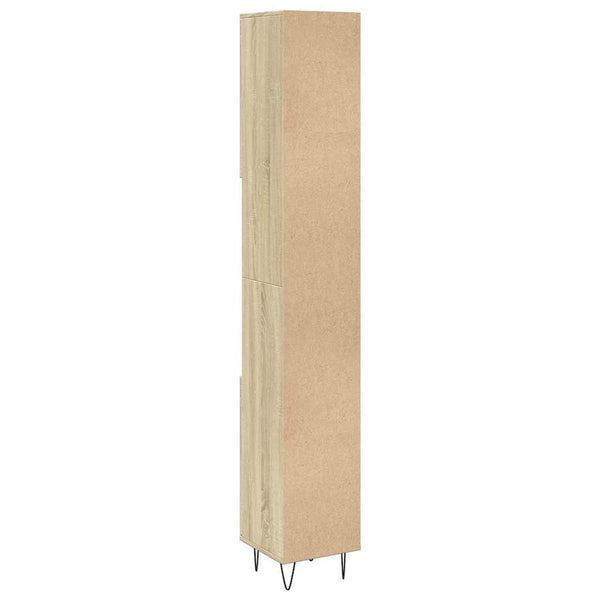 Badschrank Sonoma Eiche 30x30x190 cm